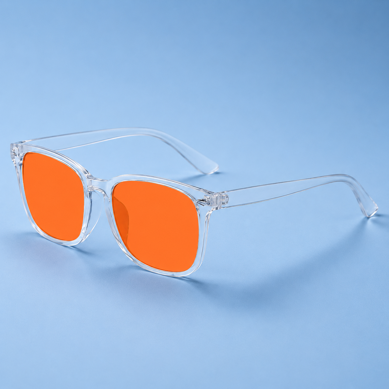 FL-41 migraine relief glasses worn for screen glare and light sensitivity relief