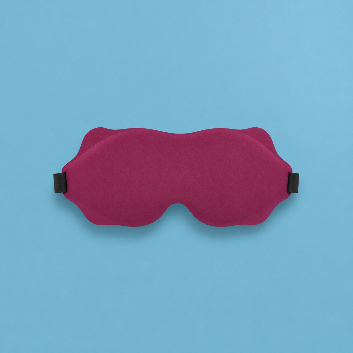 MigraineMend blackout eye mask shown in multiple color options