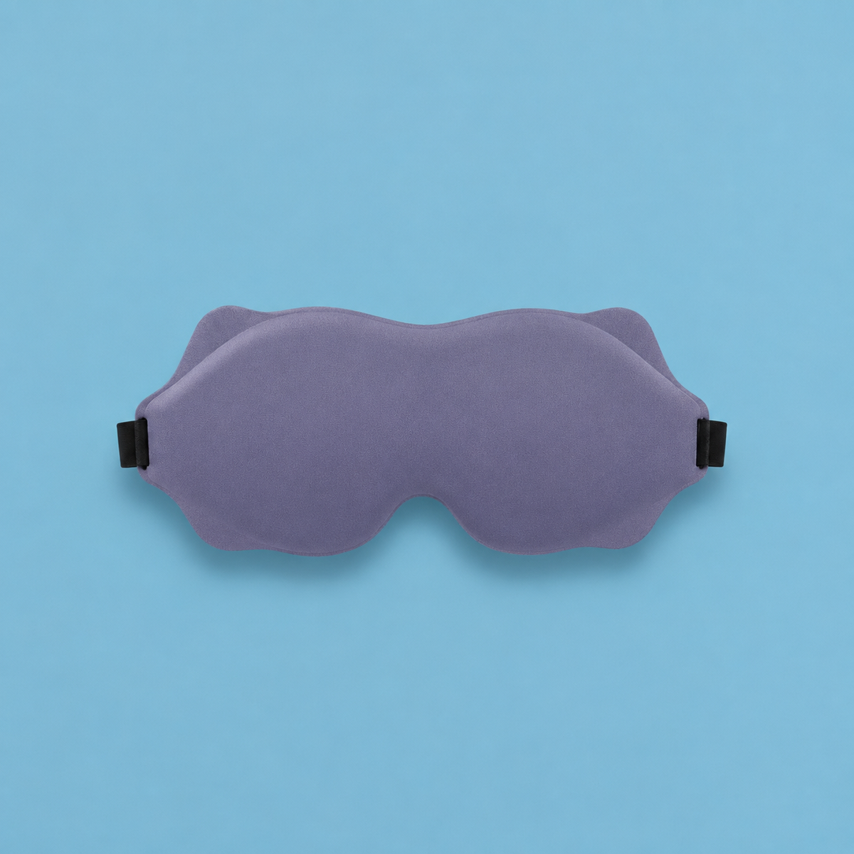 MigraineMend blackout eye mask packaging and included travel pouch