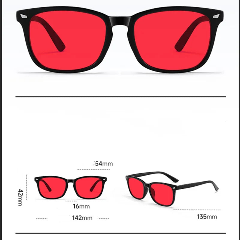 Trendy anti Blue Light Glasses Women Men Better Sleep Red Lens Filter Glasses Anti-Uv Glasses with Tinted Orange Lenses